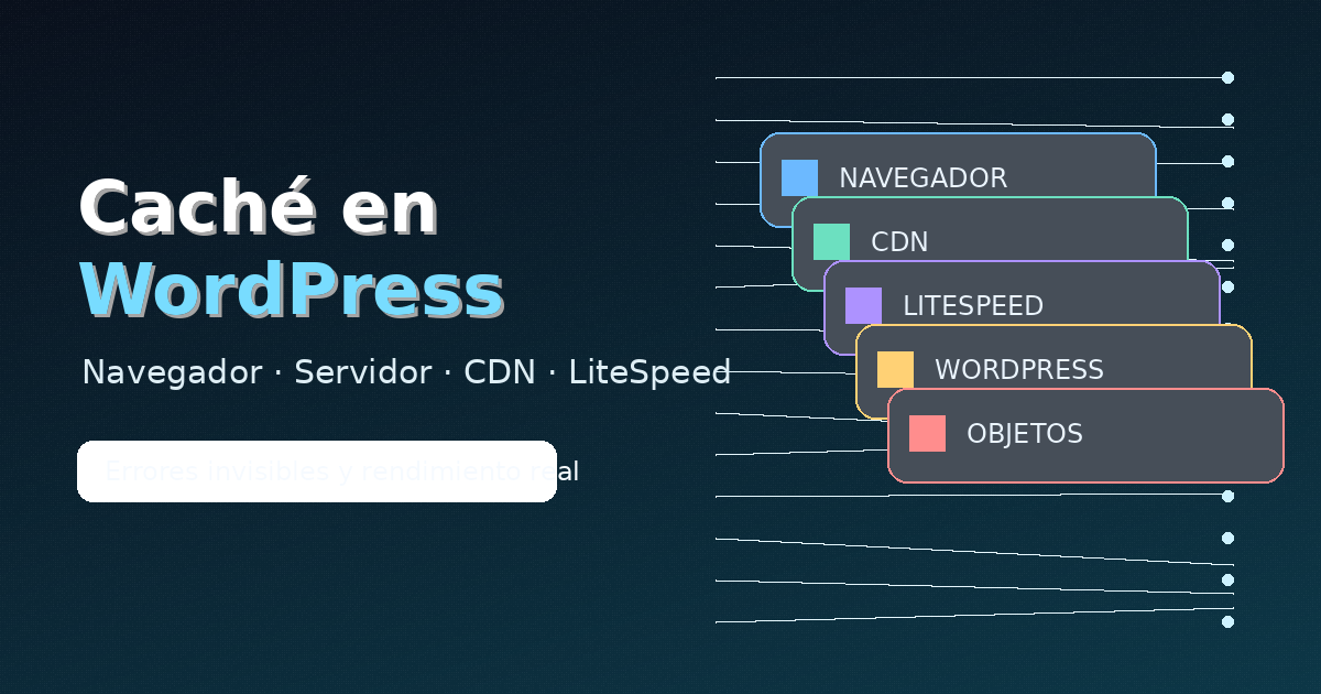 Cómo funciona realmente la caché en WordPress: navegador, servidor, CDN y errores invisibles